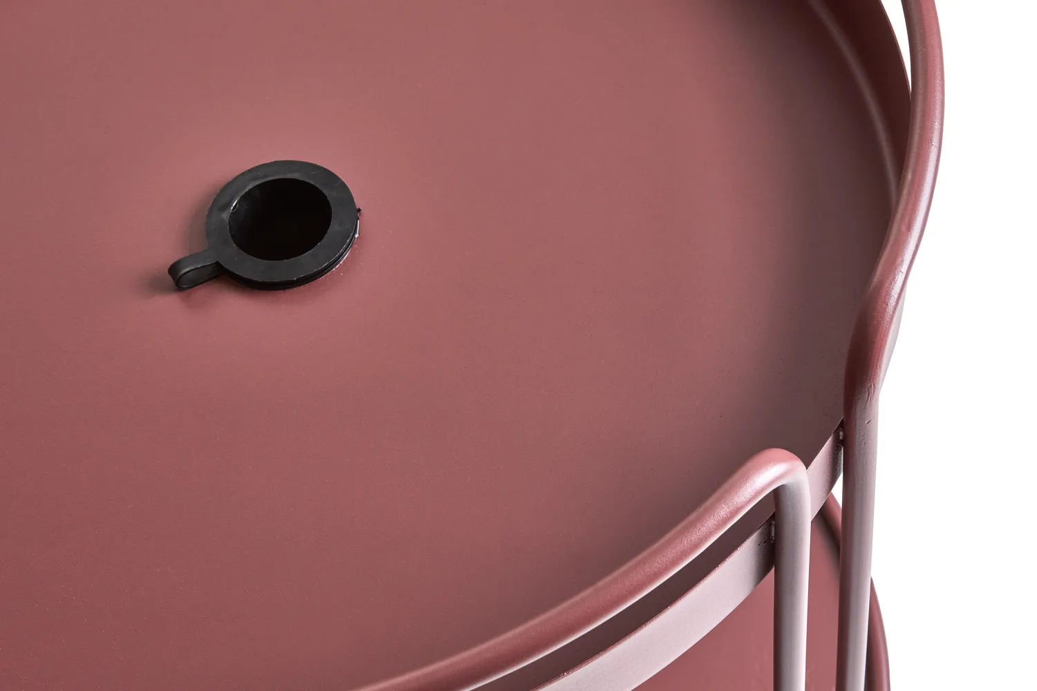 Tavolino e base per ombrellone Shady, Zin red Brafab