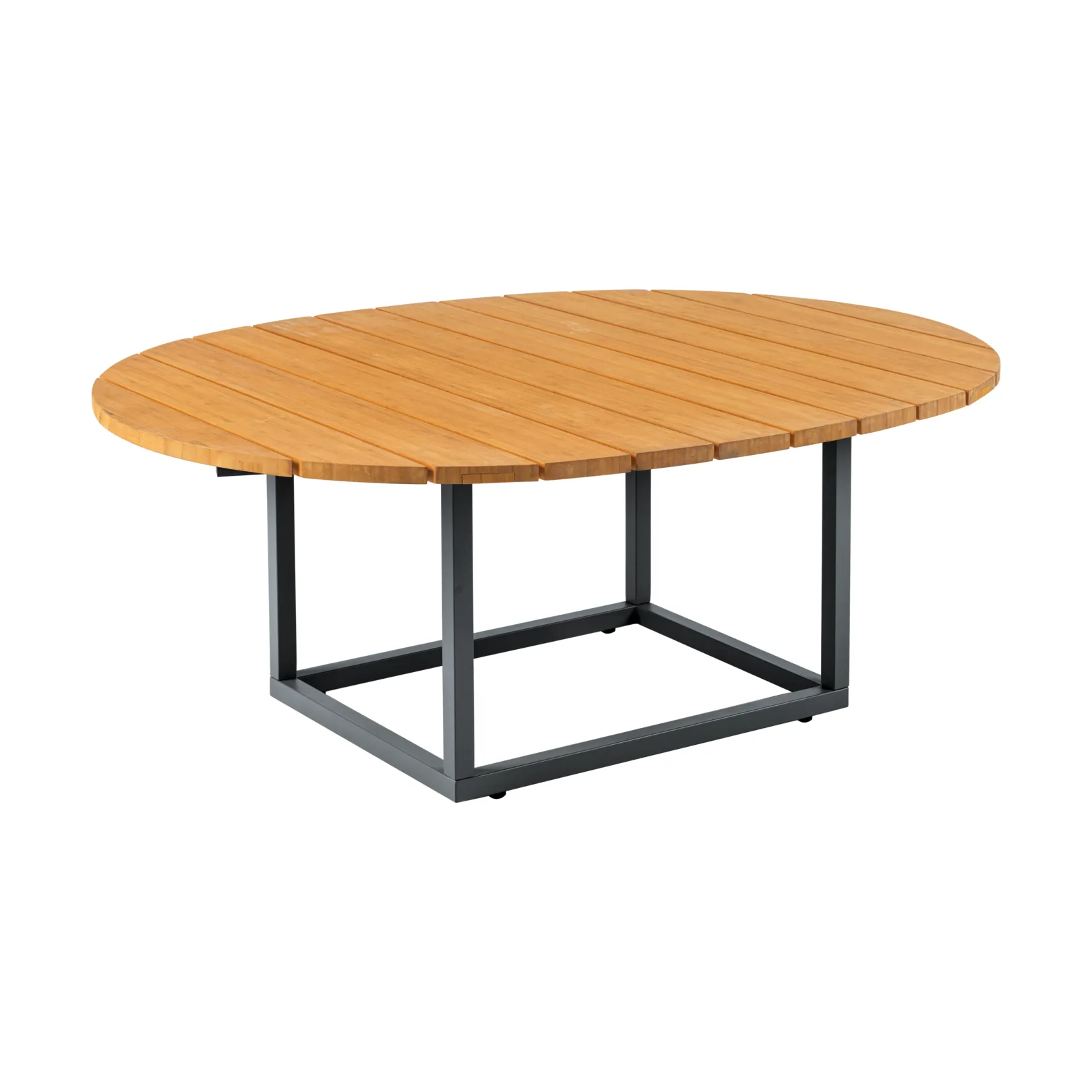 Tavolino Olive, Antracite-bambù, 110x80 cm Brafab