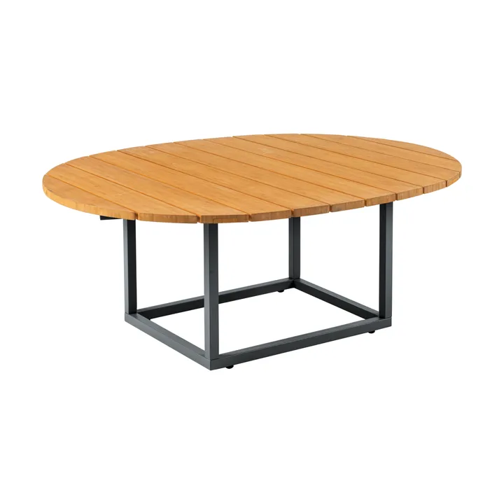 Tavolino Olive - Antracite-bambù, 110x80 cm - Brafab