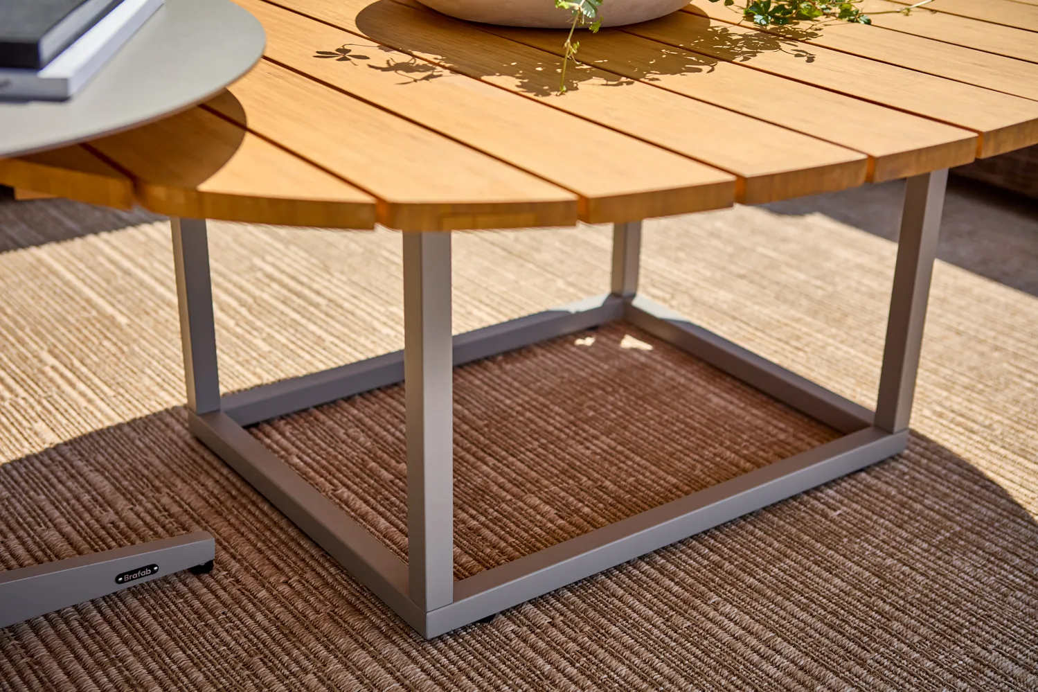 Tavolino Olive, Khaki-bamboo, 110x80 cm Brafab