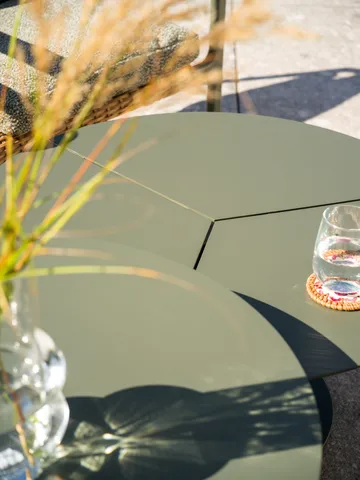 Tavolino Peace - Nordic green, Ø80x40 cm - Brafab