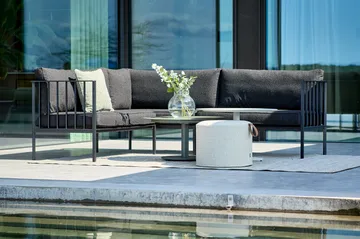 Tavolino Peace - Nordic green, Ø80x40 cm - Brafab