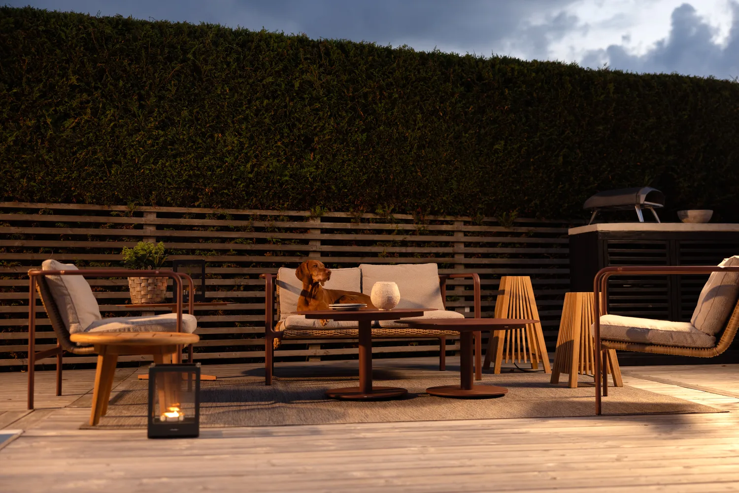 Tavolino Peace, Zin red, Ø80x46 cm Brafab