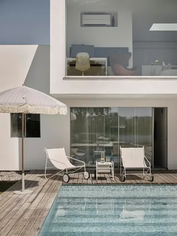 Tavolino Poul Table - White-off white, 72x44 cm - Brafab