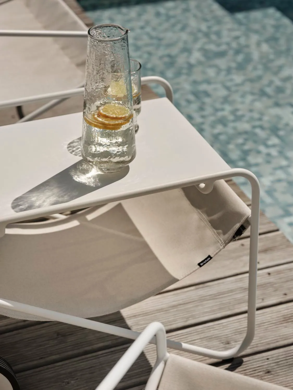 Tavolino Poul Table, White-off white, 72x44 cm Brafab