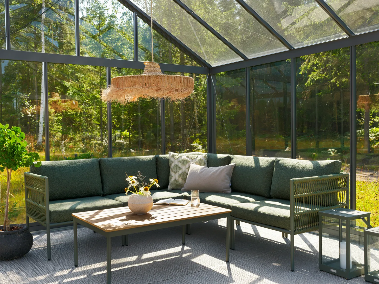 Tavolino Reno, Nordic green-natural wood, 110x70 cm Brafab