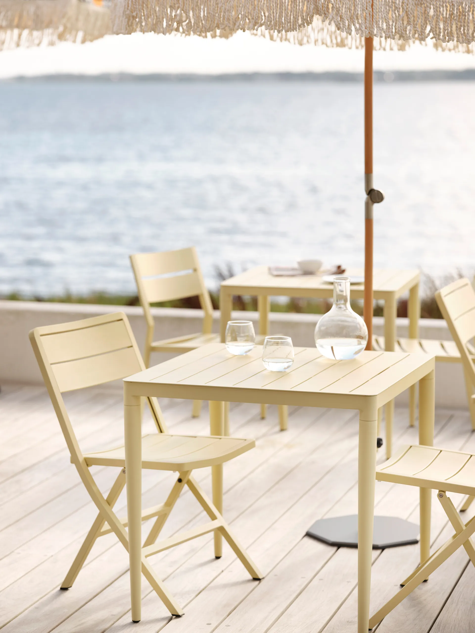 Tavolo da pranzo Bigby, Light grey, 76x76 cm Brafab