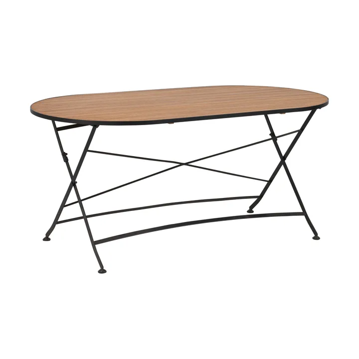 Tavolo da pranzo Brewer - Nero-teak, 160x85 cm - Brafab