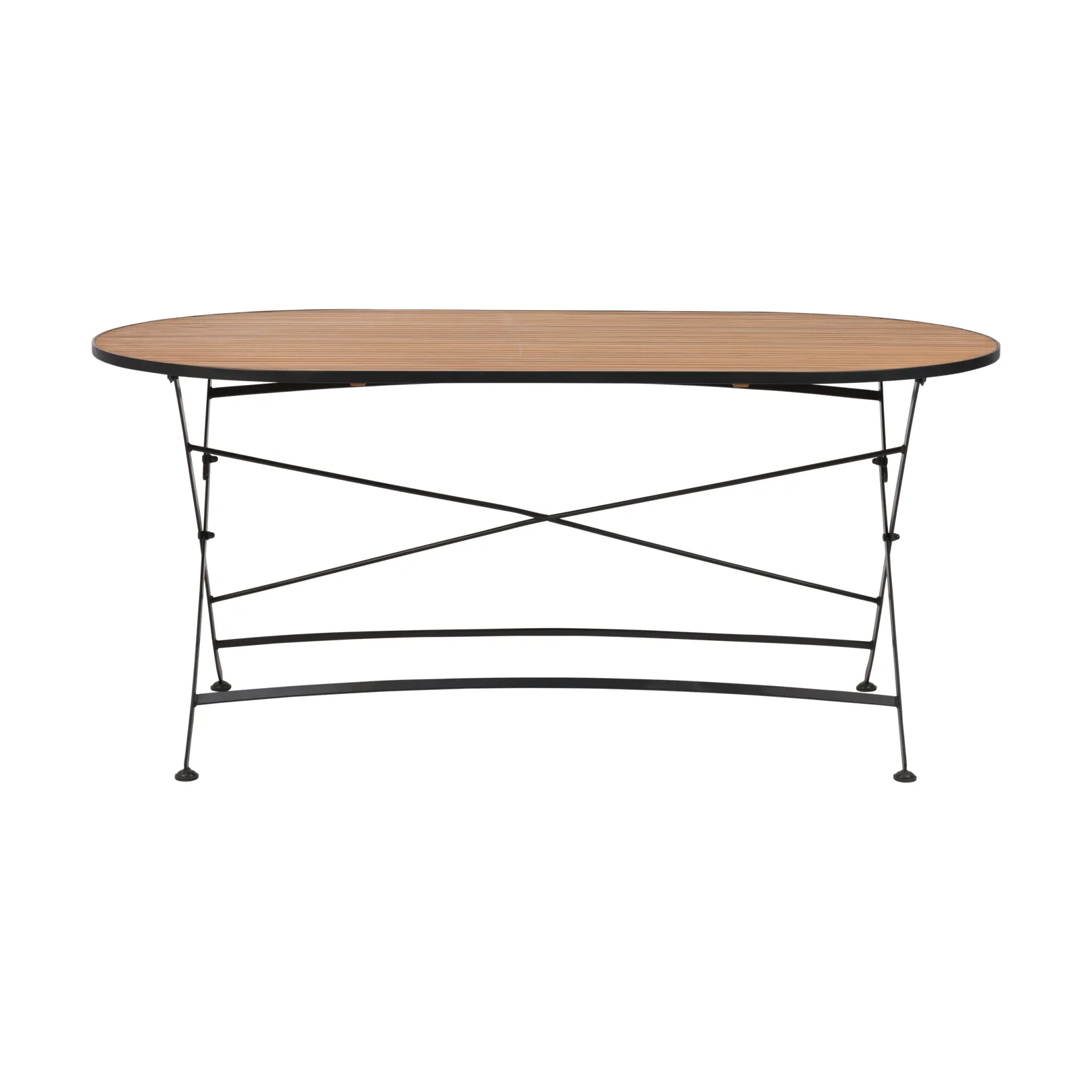 Tavolo da pranzo Brewer, Nero-teak, 160x85 cm Brafab