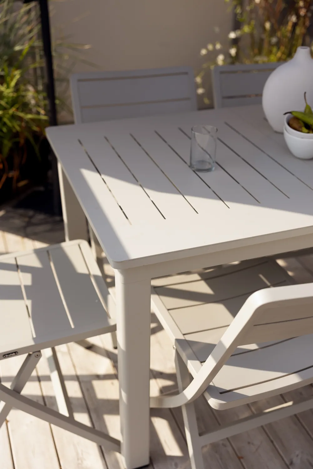 Tavolo da pranzo Lomma, Light grey, 128-187x80x73 cm Brafab