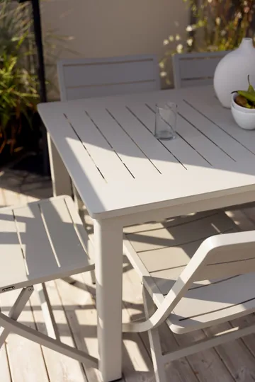 Tavolo da pranzo Lomma - Light grey, 128-187x80x73 cm - Brafab