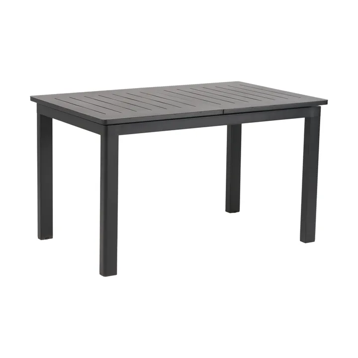 Tavolo da pranzo Lomma - Nero, 128-187x80x73 cm - Brafab