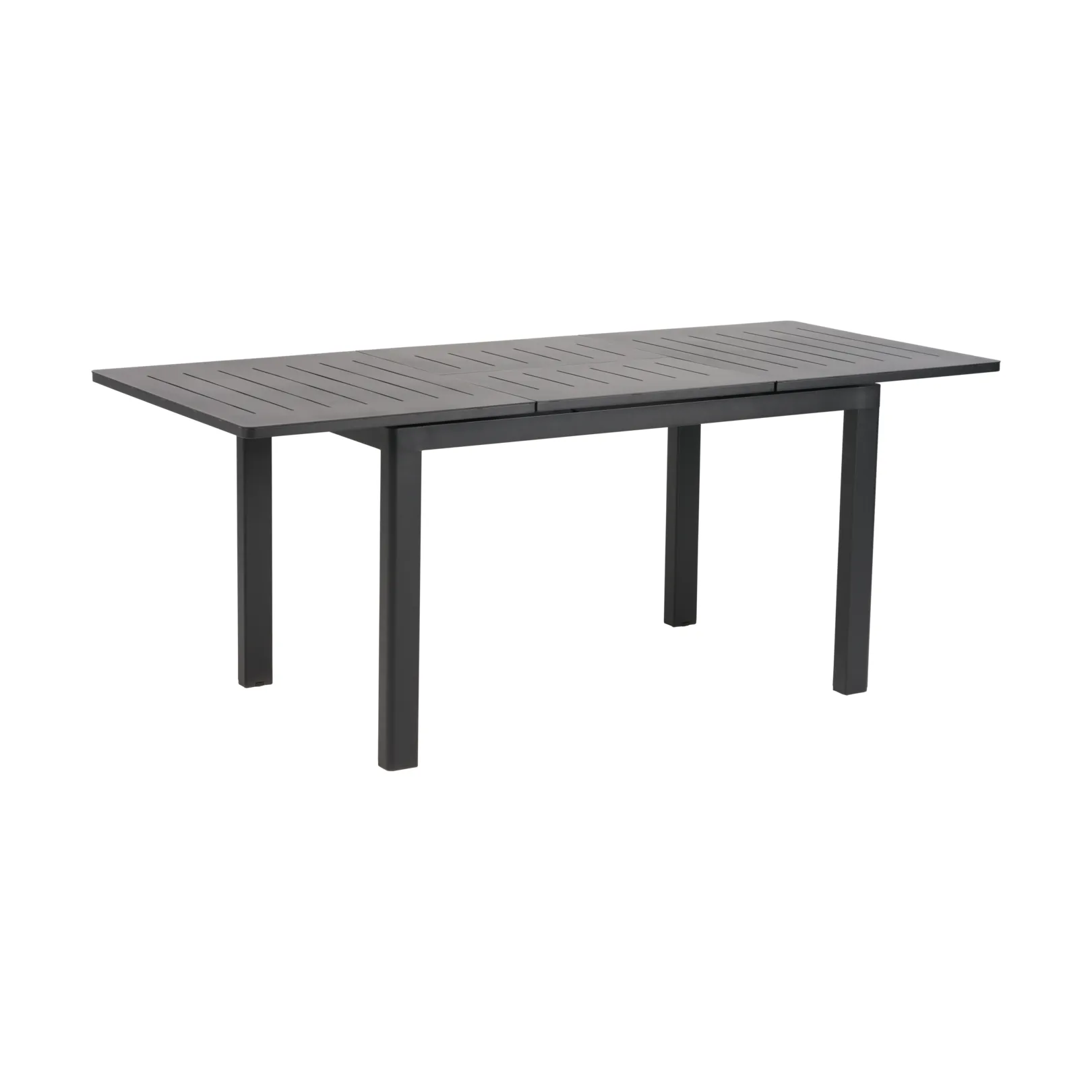 Tavolo da pranzo Lomma, Nero, 128-187x80x73 cm Brafab