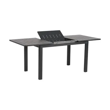 Tavolo da pranzo Lomma - Nero, 128-187x80x73 cm - Brafab