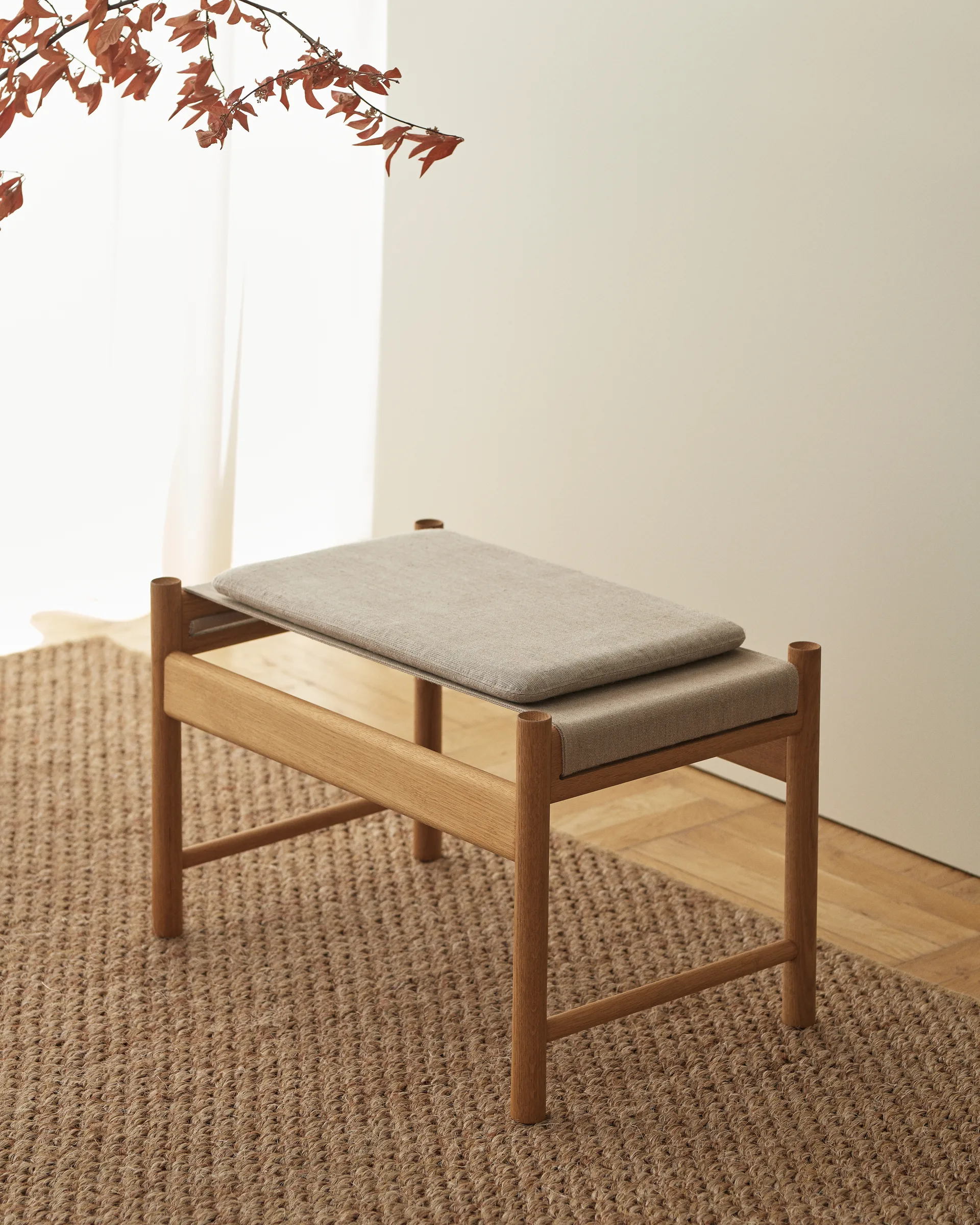 Cuscino HB 33x53x3,5 cm, Tela naturale Brdr. Krüger