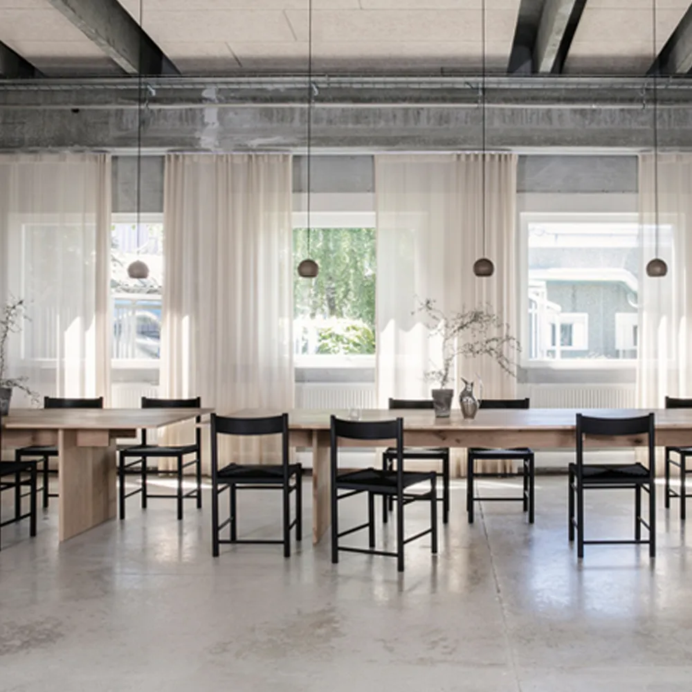 sedia F-Stol, rovere oliato, seduta in vimini naturale Brdr. Krüger