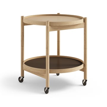 Tavolino con ruote Bølling, modello 50 cm - Terra, base in rovere oliato - Brdr. Krüger