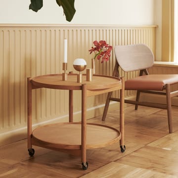 Tavolino con ruote Bølling, modello 60 cm - legno chiaro, base in faggio oliato - Brdr. Krüger