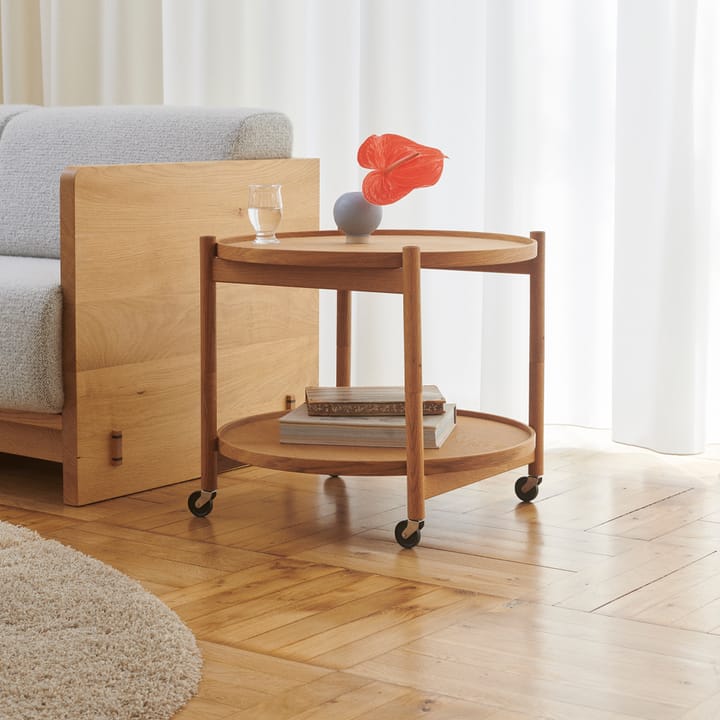 Tavolino con ruote Bølling, modello 60 cm - legno chiaro, base in faggio oliato - Brdr. Krüger