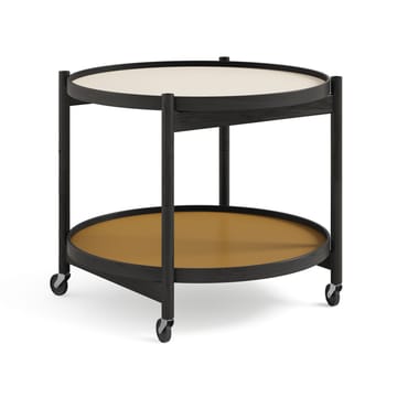 Tavolino con ruote Bølling, modello 60 cm - legno chiaro, base in rovere laccato nero - Brdr. Krüger