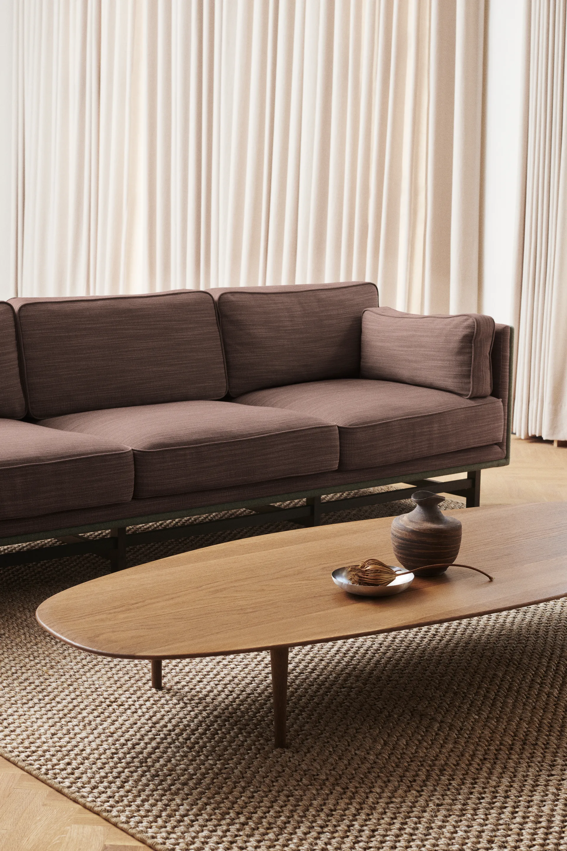 Tavolino Jari 80x180 cm, Rovere oliato e affumicato Brdr. Krüger