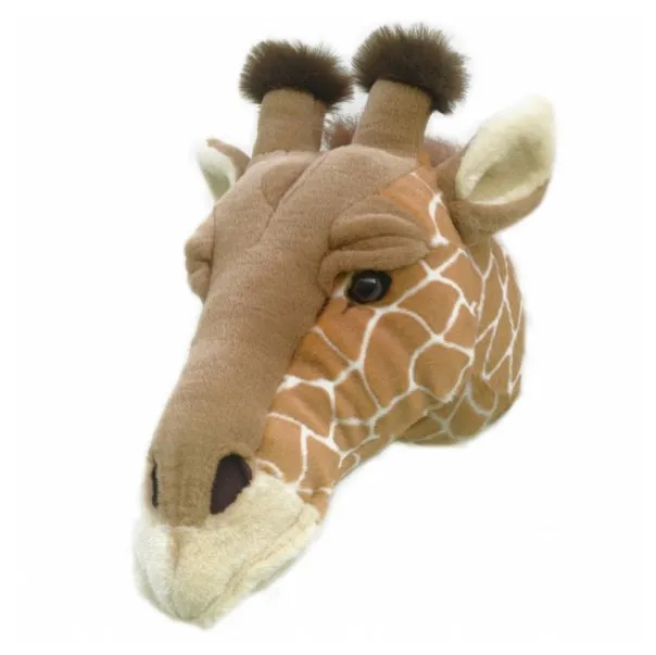 Testa di giraffa peluche da parete, giraffa Brigbys