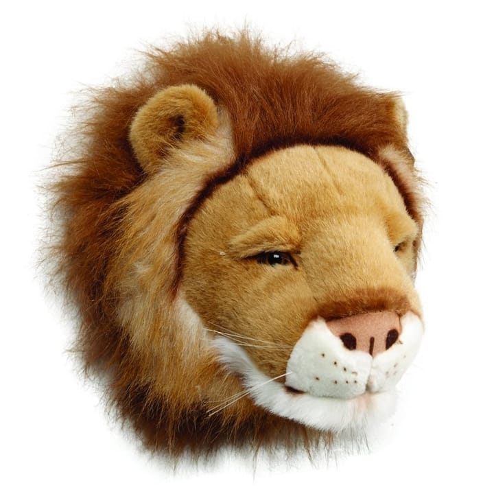 Testa di leone peluche da parete, Lion Brigbys