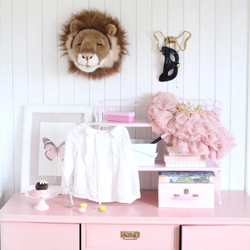 Testa di leone peluche da parete, Lion Brigbys