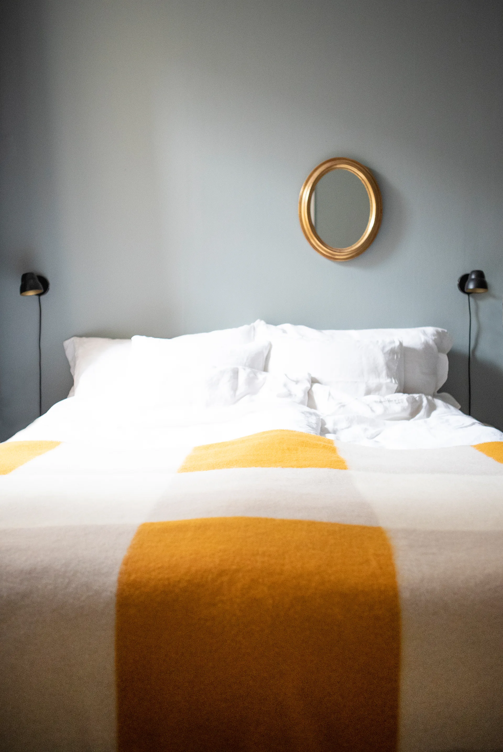 Coperta in lana Pop 130x200 cm, Giallo Brita Sweden