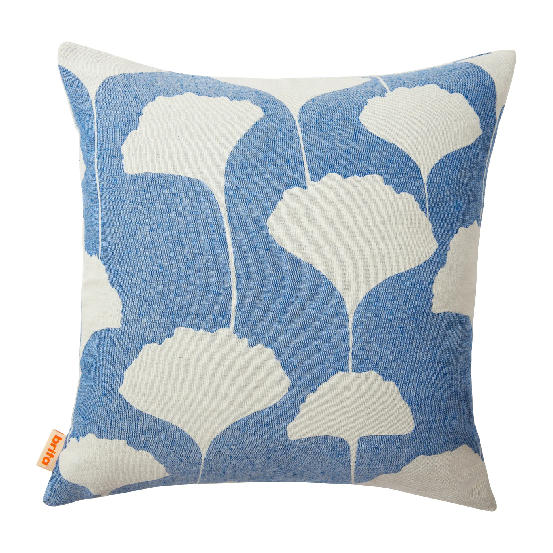 Copricuscino Ginko 50x50 cm, Blu-bianco (indaco) Brita Sweden