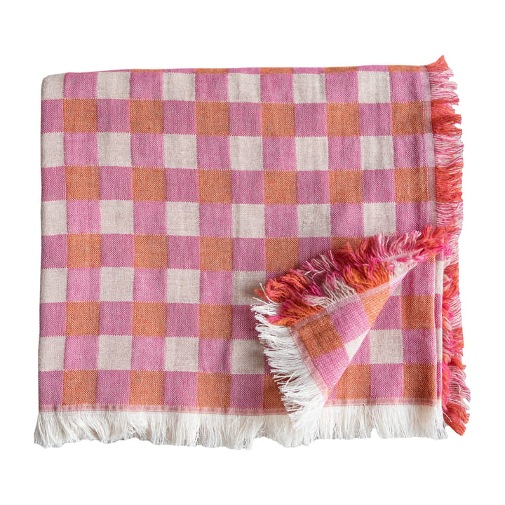 Plaid Poppy in lana 130x170 cm - Rosa - Brita Sweden