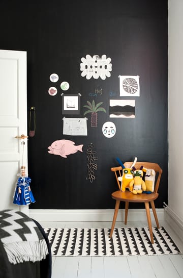 Tappeto Gittan nero - 70x150 cm - Brita Sweden