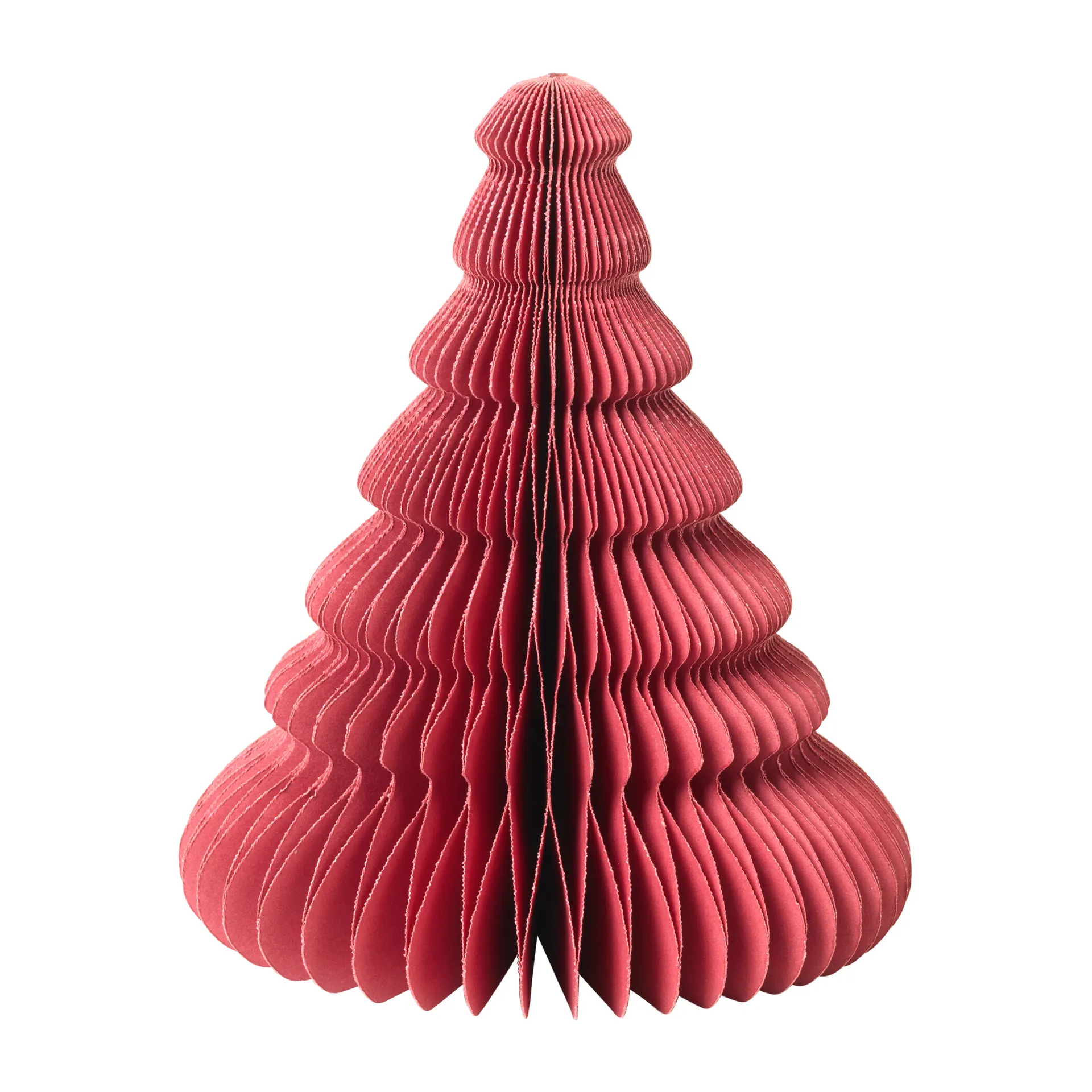 Albero di natale di carta Tree, 15 cm, Rosso pompeiano Broste Copenhagen