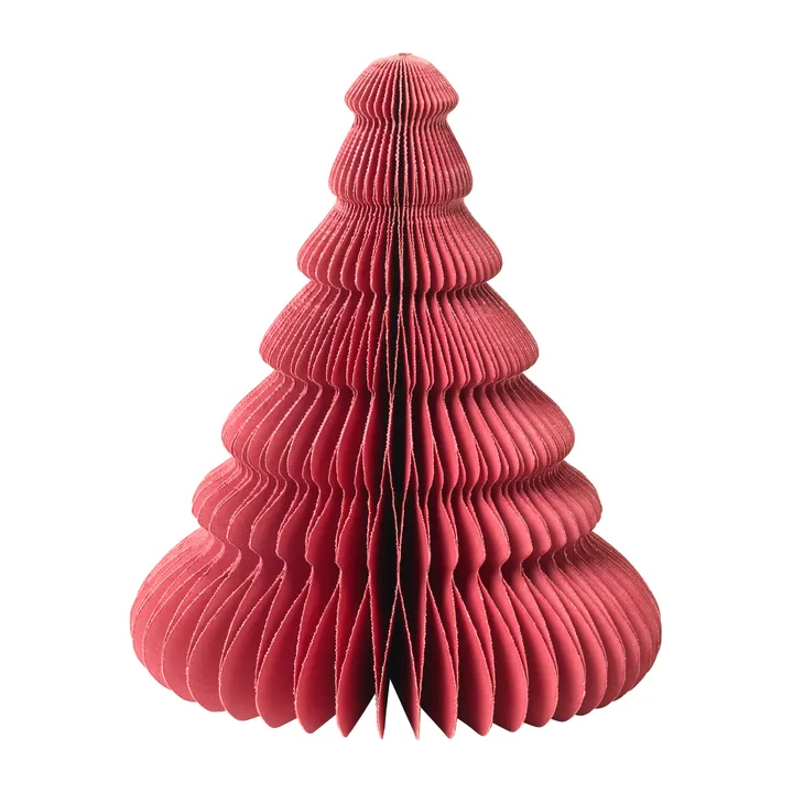 Albero di natale di carta Tree, 15 cm - Rosso pompeiano - Broste Copenhagen