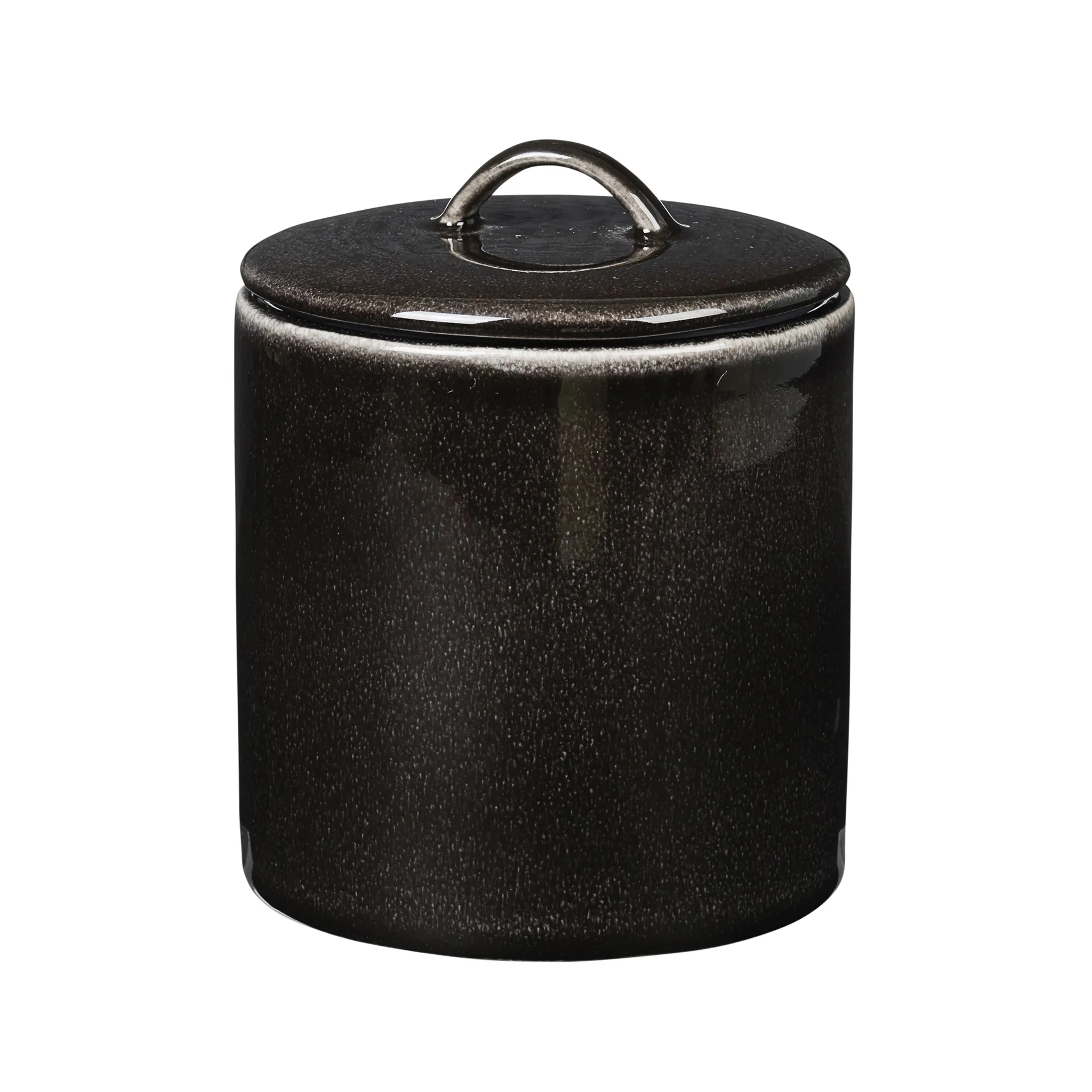 Barattolo con coperchio Nordic Coal, 12 cm Broste Copenhagen