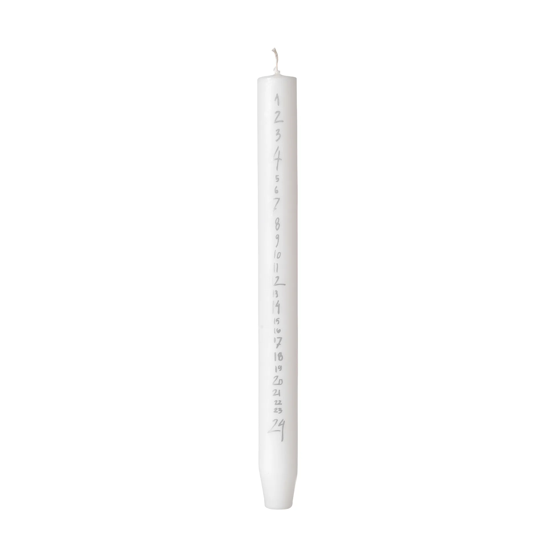 Calendario a candela manoscritta, Pure White-Silver Broste Copenhagen