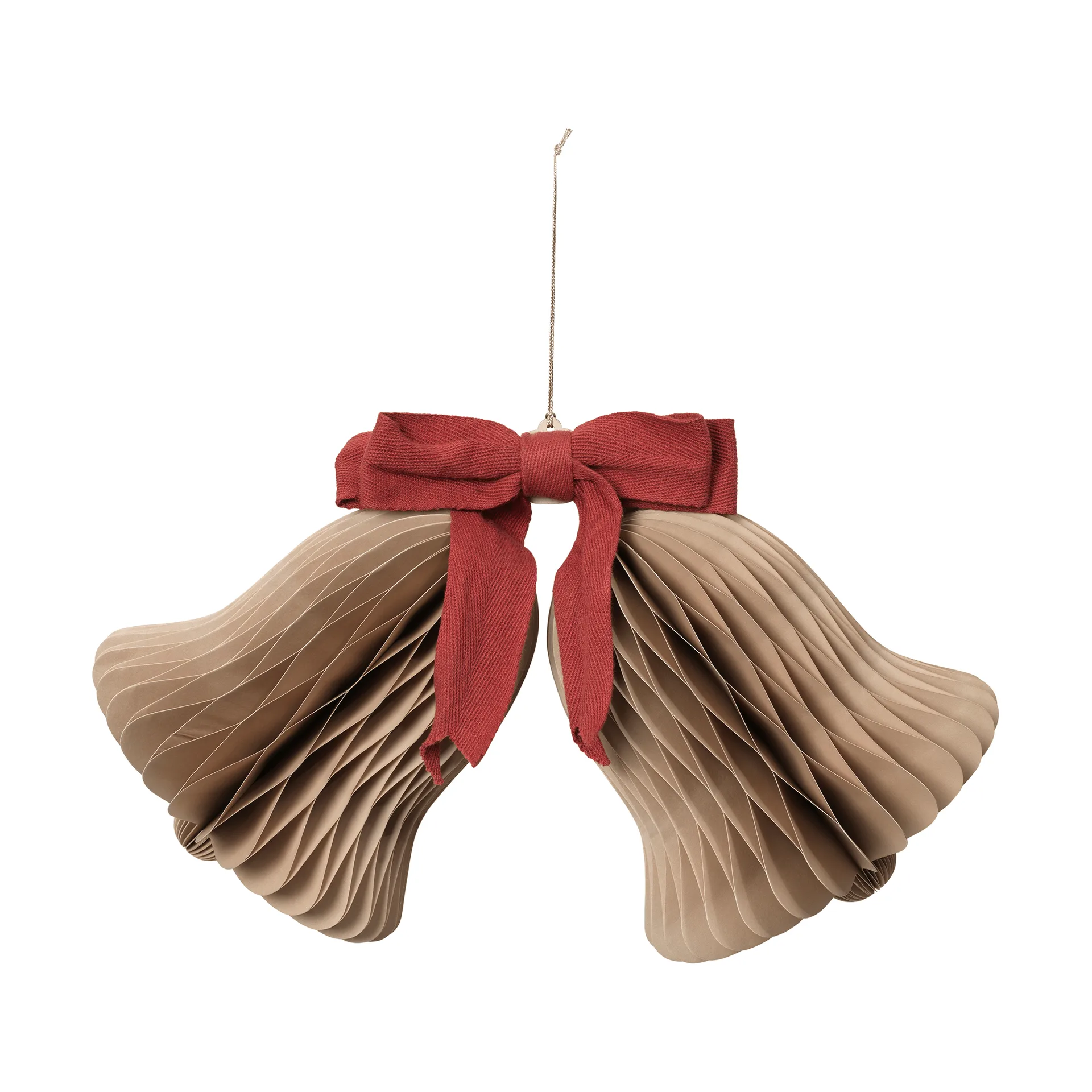 Campanello decorazione natalizia, Natural Brown-Red Broste Copenhagen