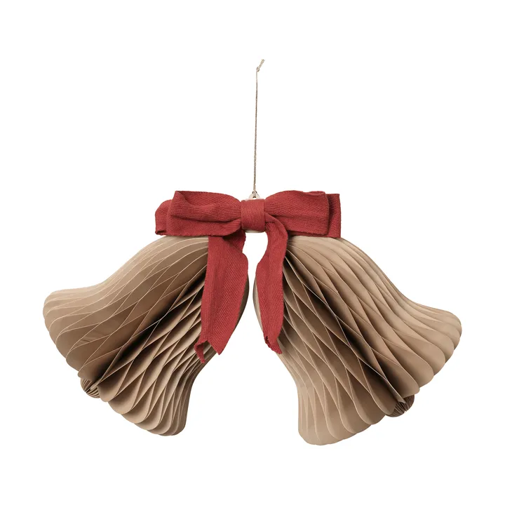 Campanello decorazione natalizia - Natural Brown-Red - Broste Copenhagen