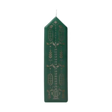 Candela calendario Casa - Dark green-oro - Broste Copenhagen