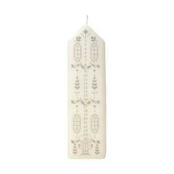 Candela calendario Casa - White-Silver - Broste Copenhagen