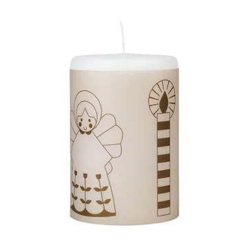 Candela Fairy Tale 12 cm - Bianco-verde - Broste Copenhagen