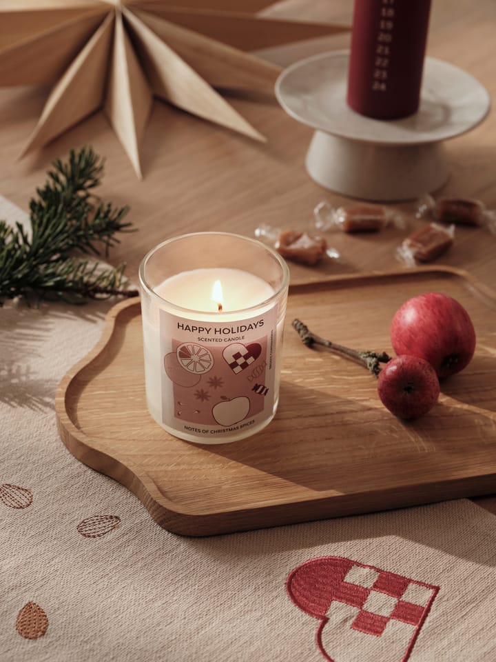 Candela profumata Happy Holidays 32 h, Bianco Broste Copenhagen