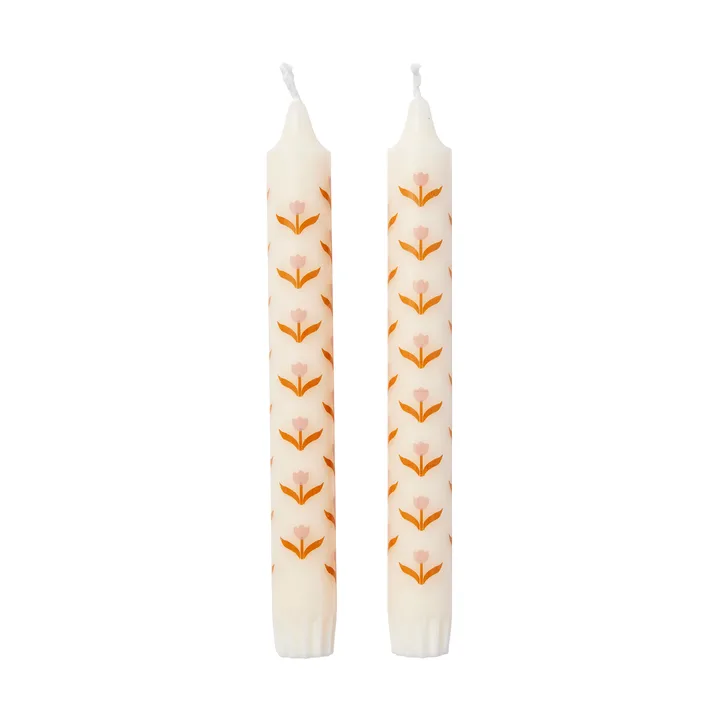 Candela Tulip 2 pz. - White-soft pink - Broste Copenhagen