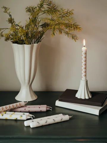 Candela Tulip 2 pz. - White-soft pink - Broste Copenhagen