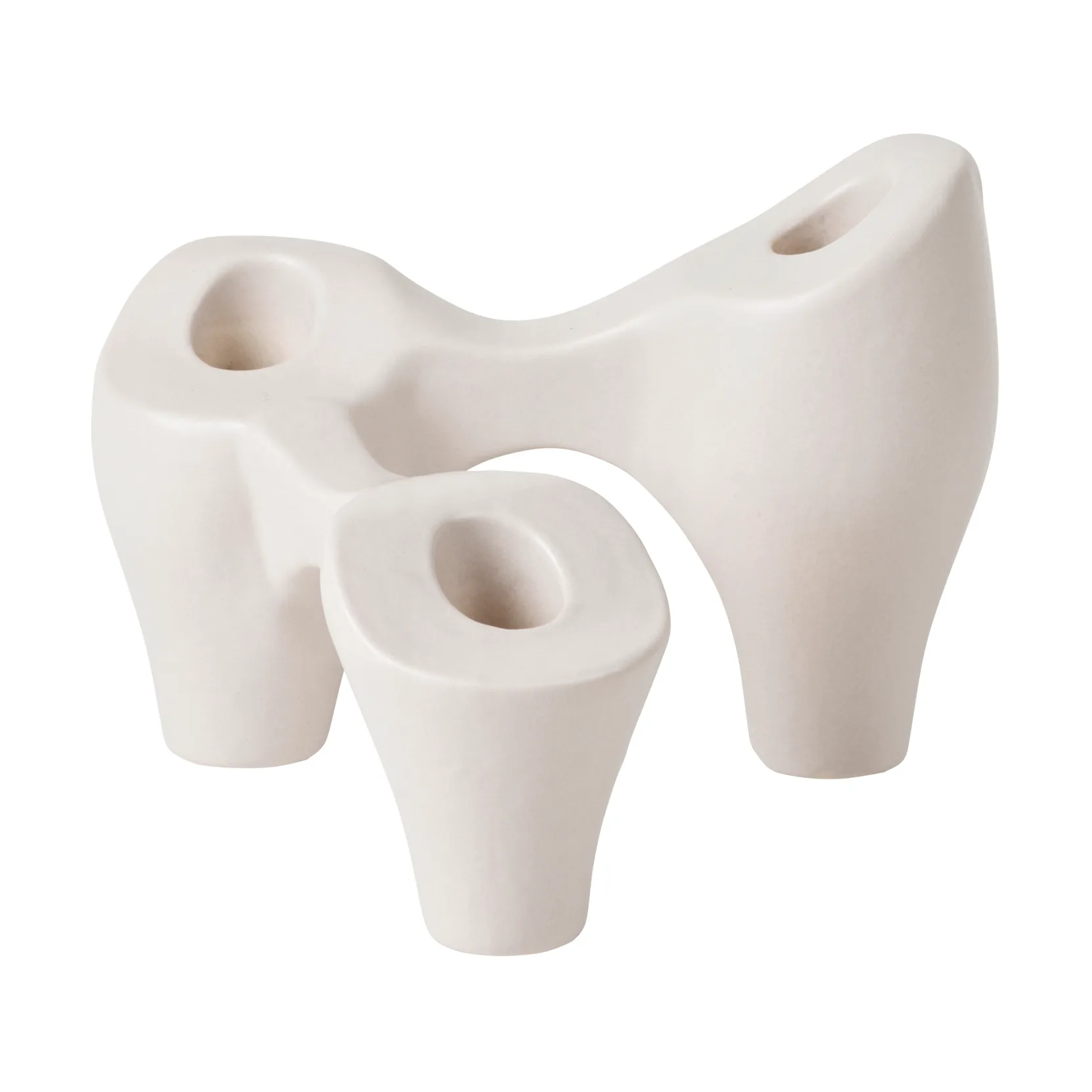 Candeliere Laia 16x14x12 cm, Grey sand Broste Copenhagen