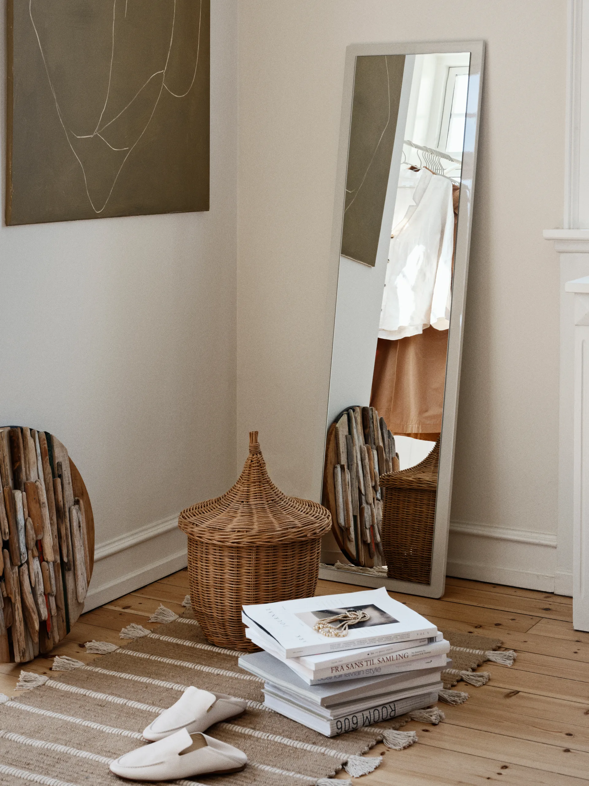 Cesto Pallas 2 pezzi, Natural-brown Broste Copenhagen