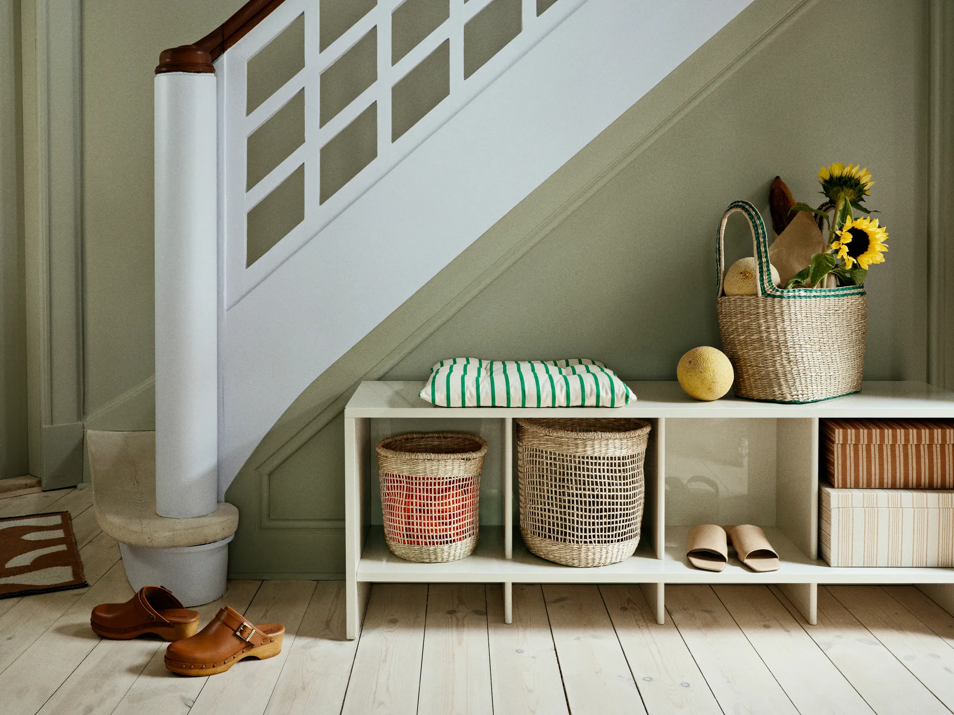 Cesto Zues, 3 pezzi, Colore naturale Broste Copenhagen