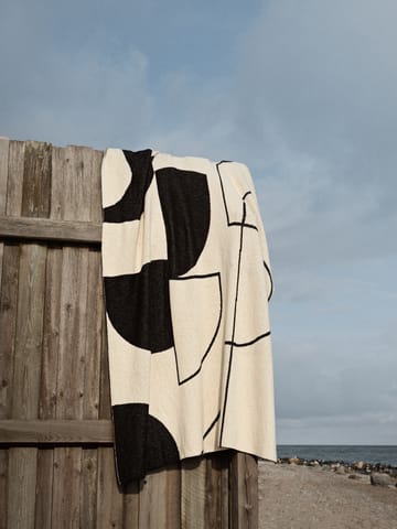 Coperta Maren 130x180 cm - Black-off white - Broste Copenhagen