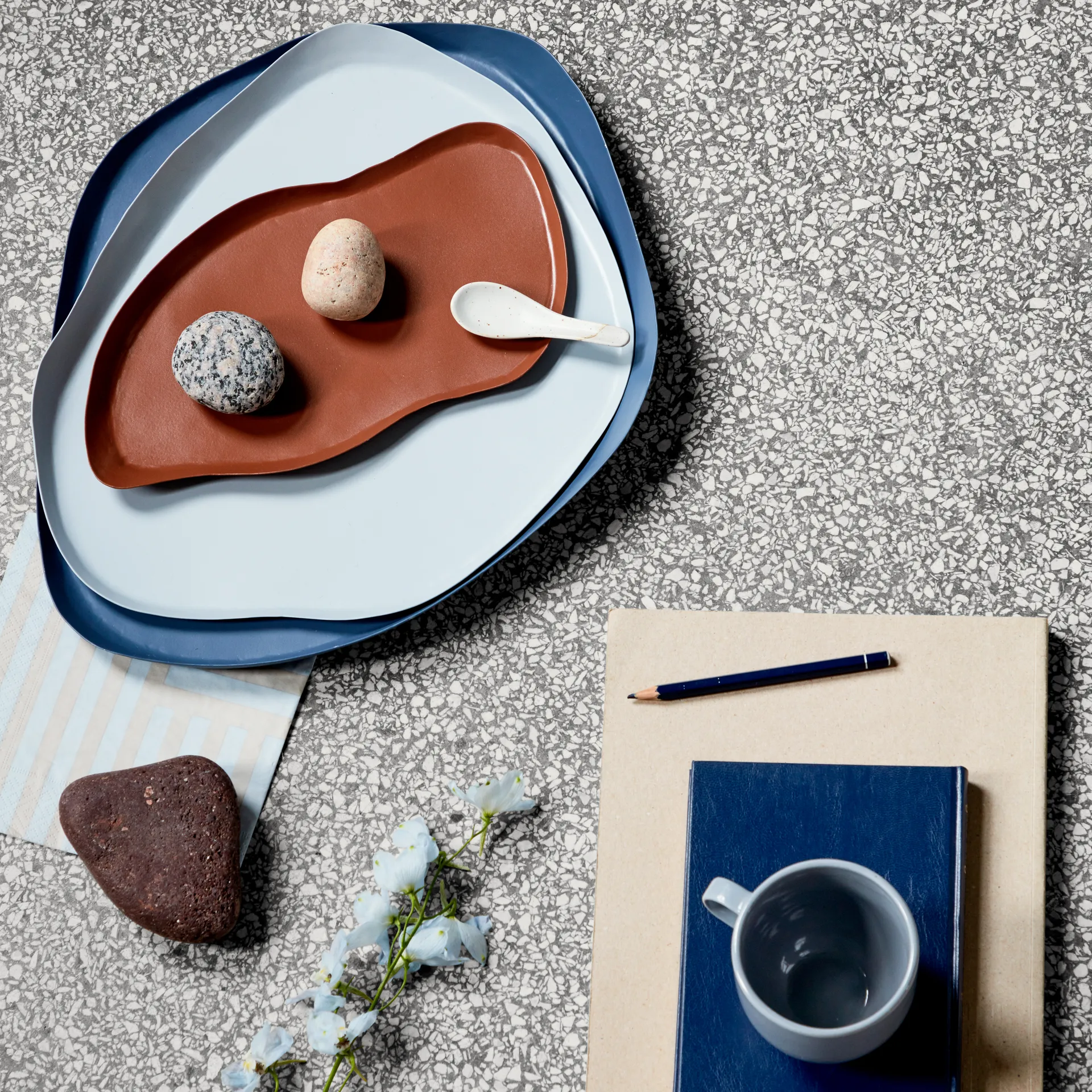 Cucchiaino Eli 9,2 cm, soft light grey Broste Copenhagen