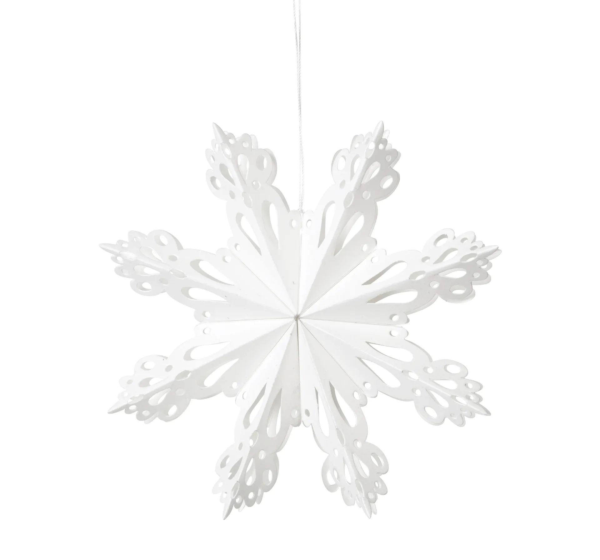 Decorazione natalizia Snowflake bianca, Ø 15 cm Broste Copenhagen